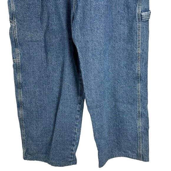 Full Blue Men's Carpenter Denim Jeans Size 40X32 Blue - Picture 2 of 8